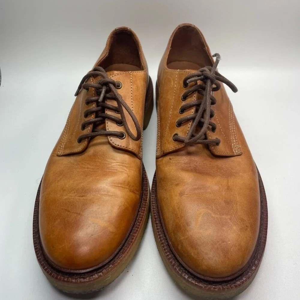 Frye Luke Oxford 88060 Plain Toe Shoes Leather Men's 9.5‎